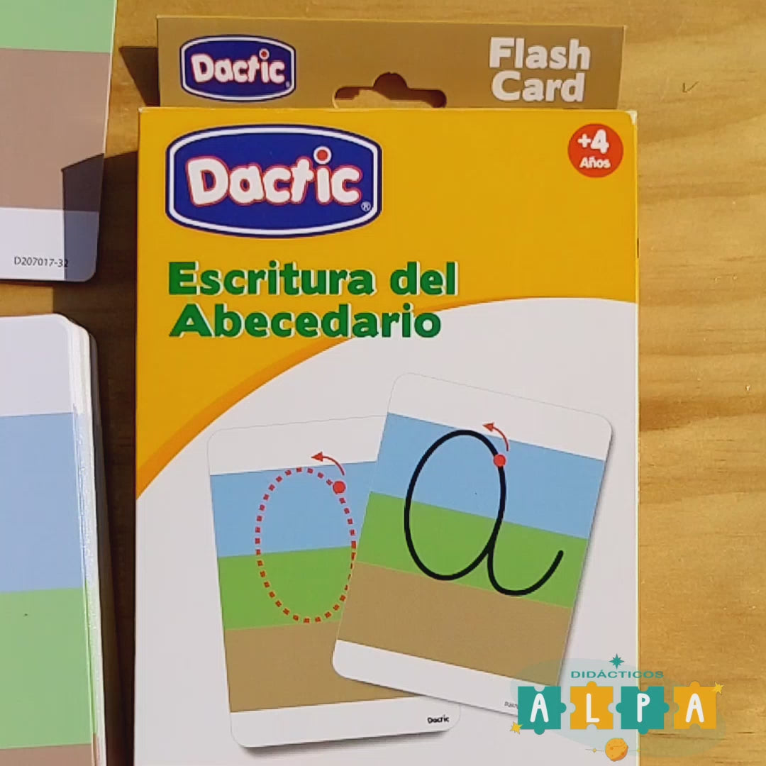 Escritura del abecedario manuscrita
